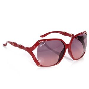 NWT Gucci Women’s Designer Red Sunglasses Made in Italy 58-14-10